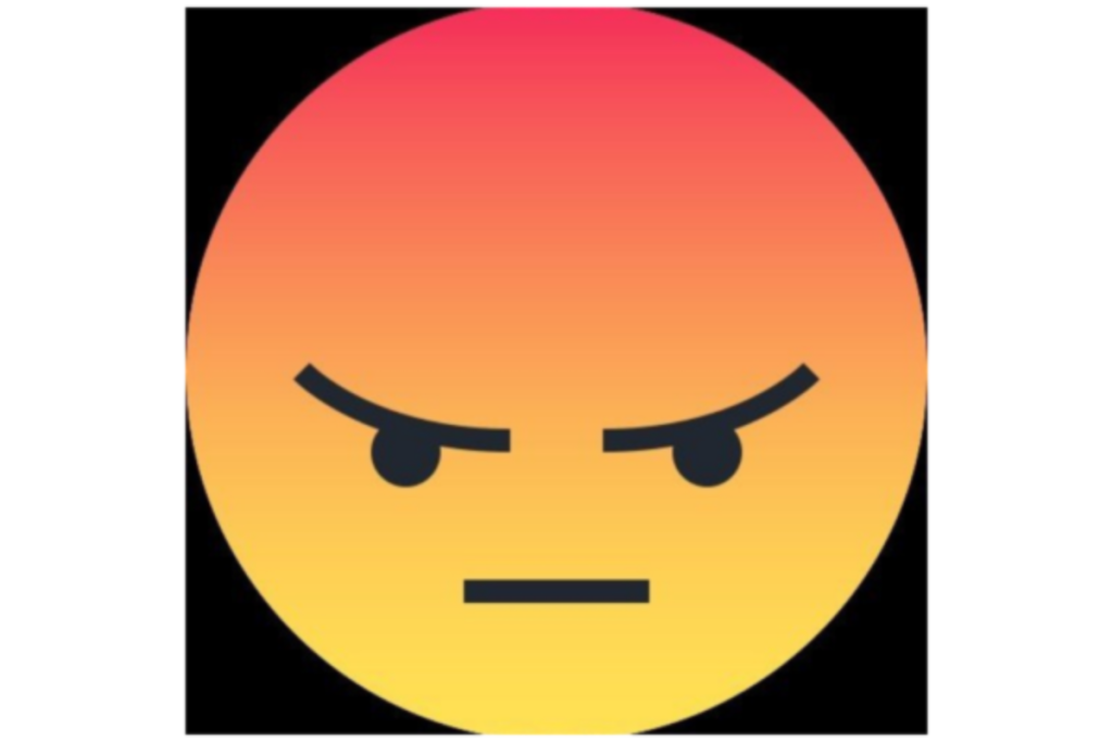 Emoji meanings - irritated face